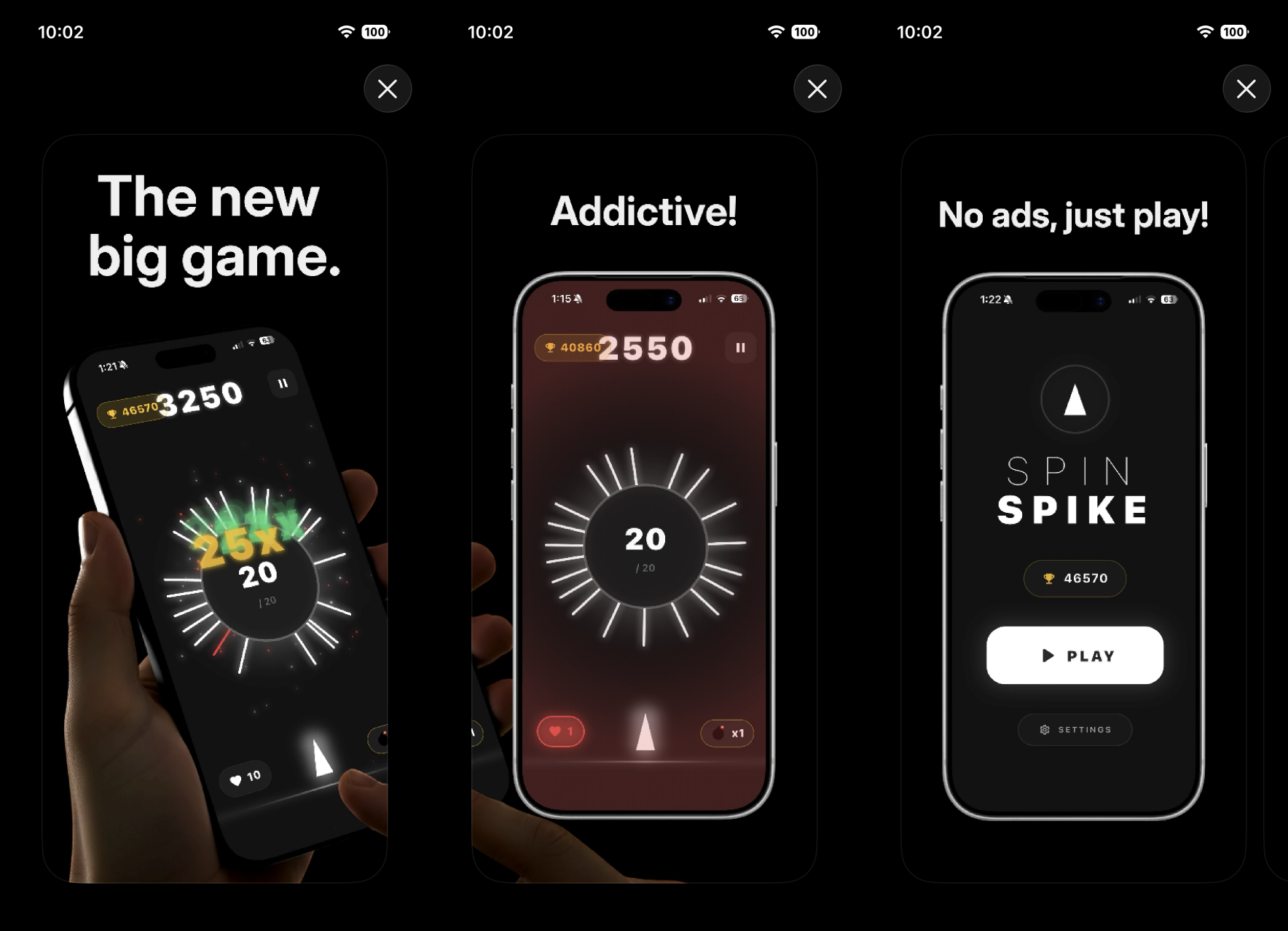 Spin Spike game